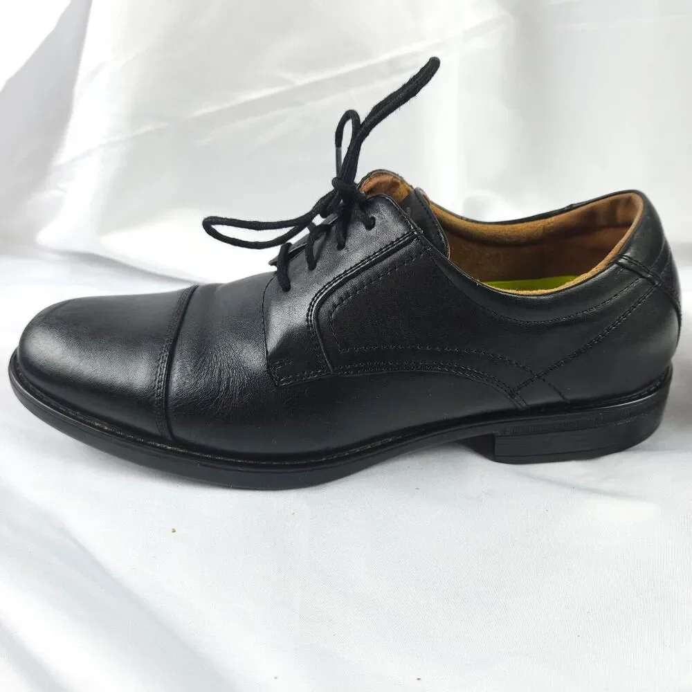 Florsheim Midtown Cap Toe Oxford Ortholite Black Dress Shoes Men's US‎ 9D